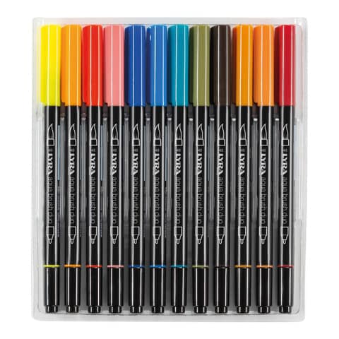Pennarelli Lyra Aqua Brush Duo 36 colori assortiti L6521360